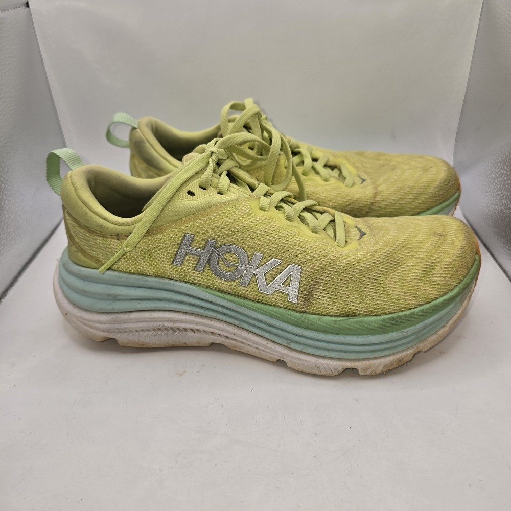 Hoka Gaviota 5 Running Shoes Women's US 8.5 UK 7 EU 40 Yellow Green Cushioned